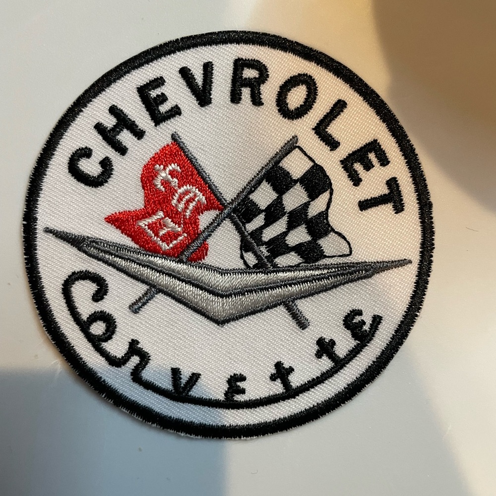 SALE ❤️Embroidered Corvette Circle Iron on Patch
